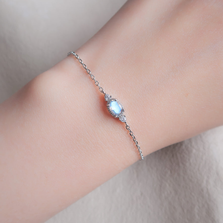 Simple Sterling Silver Bracelet, Lace Chain Bracelet– annikabella